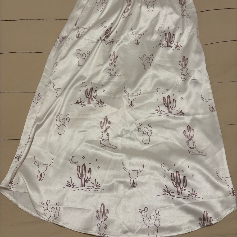 DAVI & DANI Western Satin Skirt